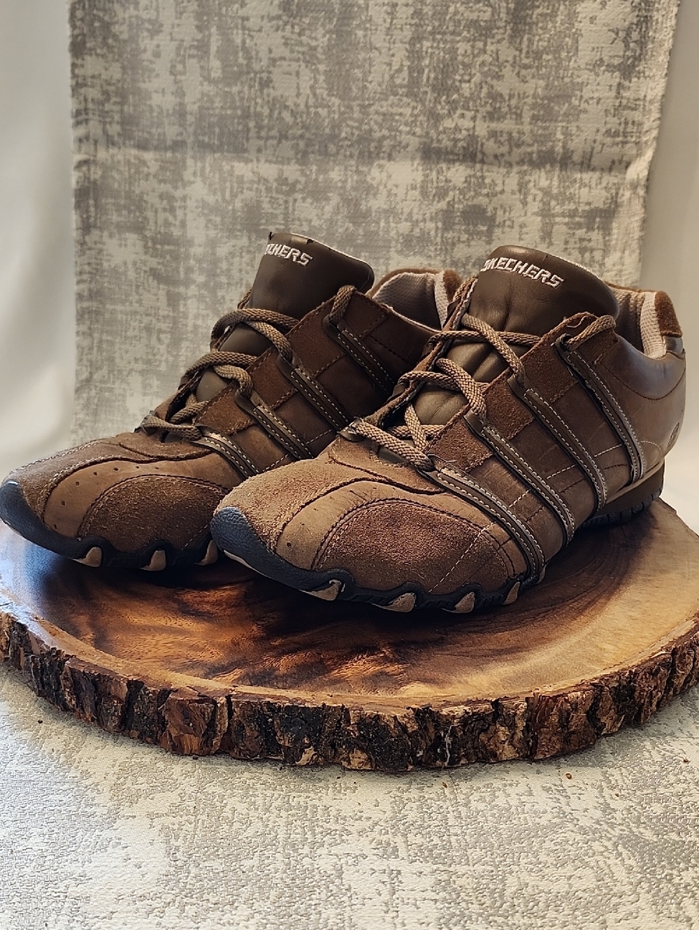 Skechers Casual Brown Lace-Up Sneakers